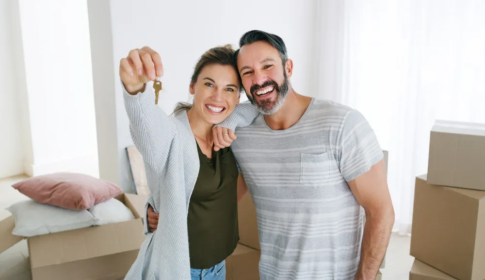 Happy homeowners